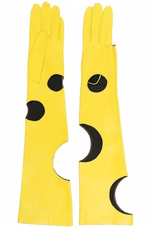 Manokhi Cut out-detail leather gloves