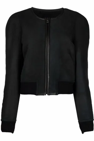 Marant Etoile Collarless wool bomber jacket