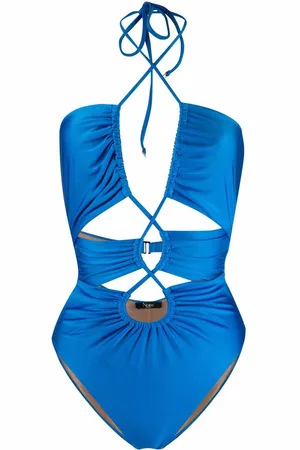 Noire Swimwear Gathered cut-out swimsuit