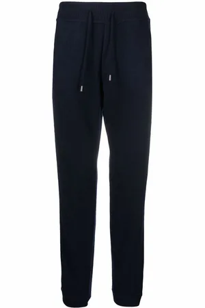 BRUNO MANETTI Drawstring-waist wool track trousers