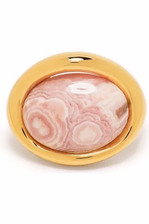 CHARLOTTE CHESNAIS Neo Turtle rhodochorosite-mineral earcuff