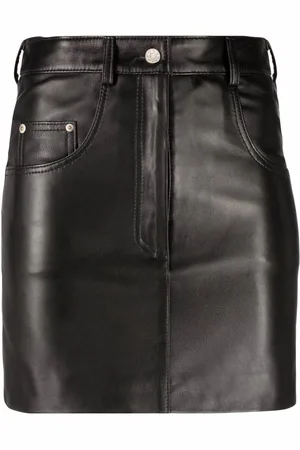 Manokhi Five-pocket leather mini skirt