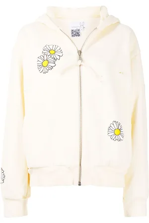 Natasha Zinko Daisy-print zip-up hoodie