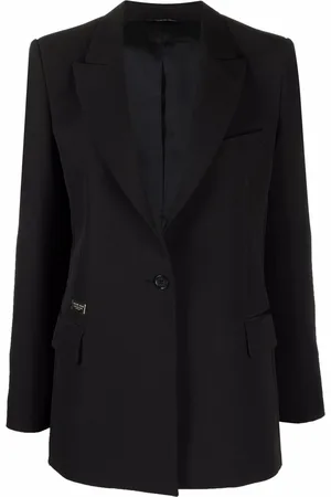 Philipp Plein Logo patch tailored blazer