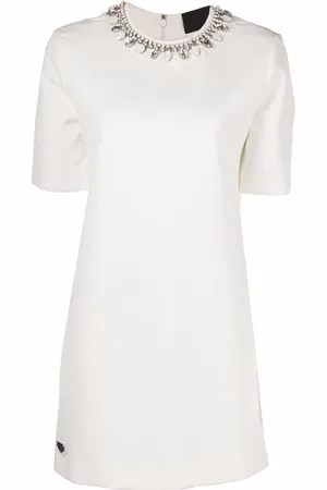 Philipp Plein Crystal-embellished mini dress