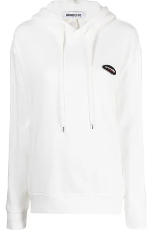 Ground Zero Logo-patch cotton hoodie