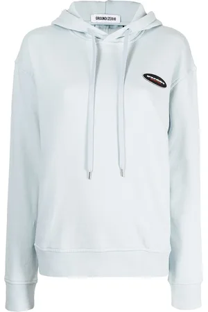 Ground Zero Logo-patch cotton hoodie