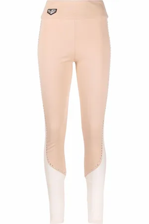 Philipp Plein Stud-detail sheer-paneling leggings