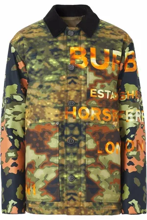 Burberry Camouflage logo-print jacket