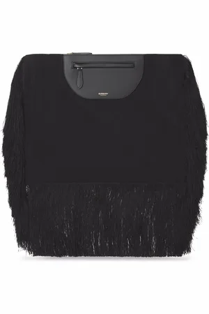 Burberry Olympia fringe-detail clutch bag