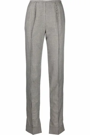 Gianfranco Ferré 1990s houndstooth-pattern high-waisted trousers