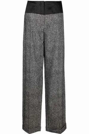 Gianfranco Ferré 1990s patterned wide-leg trousers