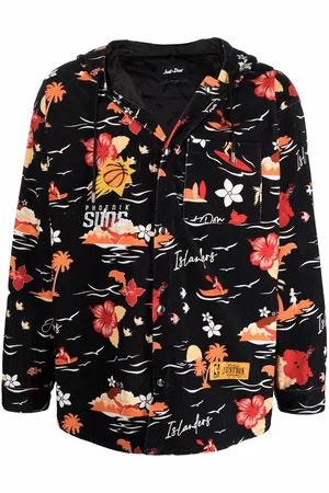 JUST DON Graphic-print hooded jacket