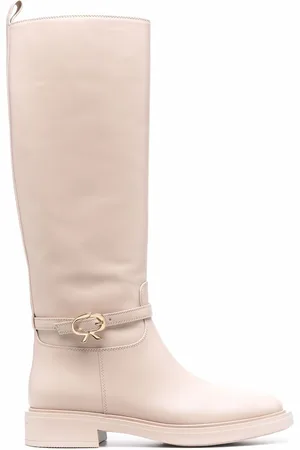 Gianvito Rossi Buckle-fastening leather boots