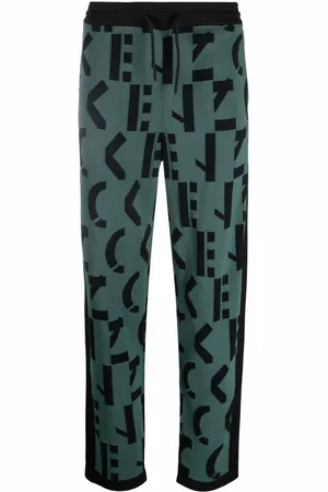 Kenzo Logo-knit straight-leg joggers