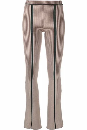ECKHAUS LATTA Striped flared leggings