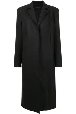 Boyarovskaya Slit-detail single-breasted coat