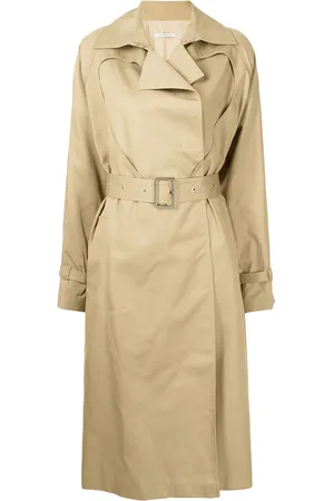 Boyarovskaya Heart-cut belted trench coat