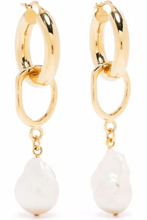 MOUNSER 14kt yellow gold-plated Object Found freshwater pearl earrings