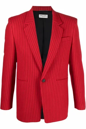 Saint Laurent Pinstripe-pattern single-breasted blazer