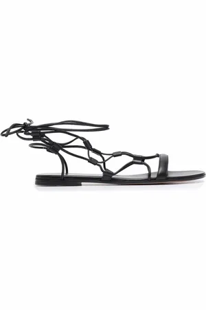 Gianvito Rossi Lace-up leather sandals