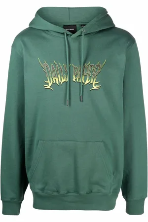 Daily paper Logo-print cotton hoodie