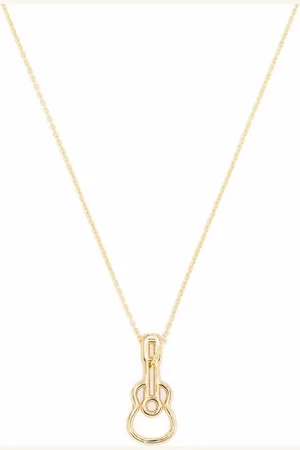 Aliita 9K yellow guitar-charm necklace