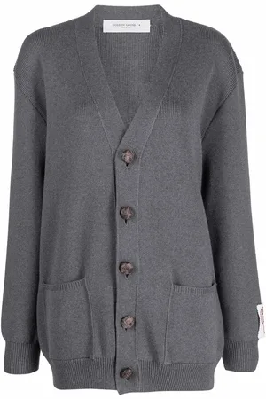 Golden Goose Logo-print knitted cardigan