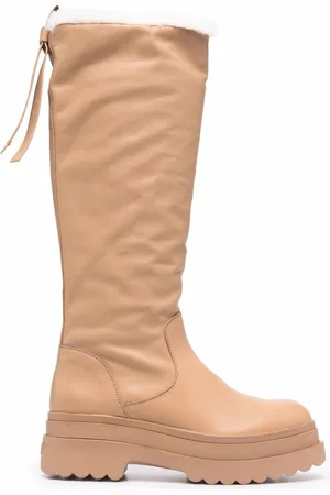 RED(V) Lye knee-length boots