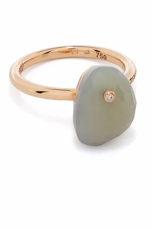 Tirisi 18kt rose gold stone diamond ring