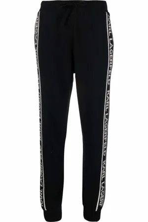 Karl Lagerfeld Logo cashmere trousers