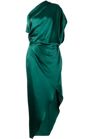 Michelle Mason Draped silk midi dress