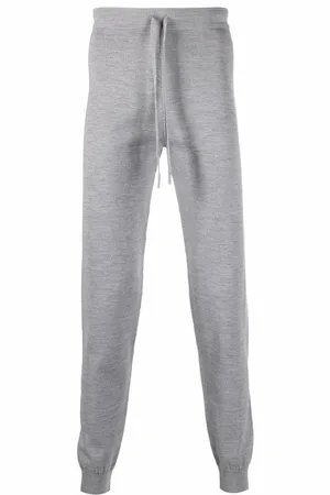 corneliani Drawstring virgin wool-blend track pants