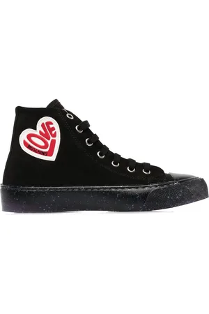 Moschino Logo-patch high top sneakers