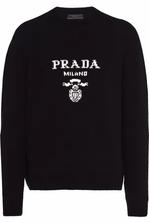 Prada Logo intarsia wool-cashmere jumper