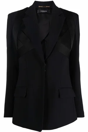 VERSACE Satin tailored blazer