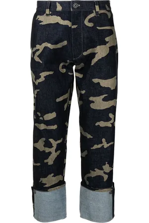 Ports V Camouflage-print straight-leg jeans