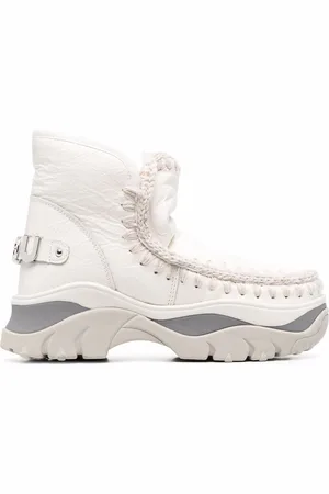 Mou Crochet stitch-trim chunky sneakers