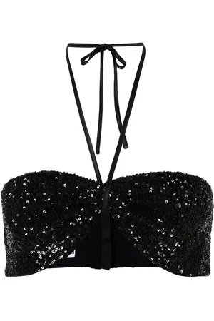 In the Mood for Love T Patty sequinned bustier cropped top