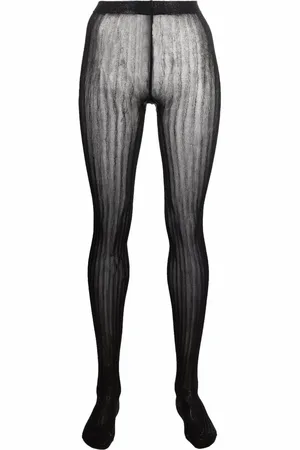 Prada Metallic-effect striped tights