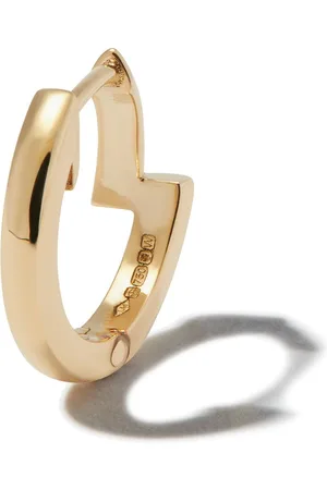 Lizzie Mandler 18kt yellow Interrupted huggy single earring