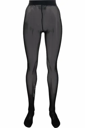Philipp Plein Signature Stripe crystal-embellished tights