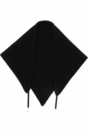 Barrie Drawstring-fastening cashmere scarf