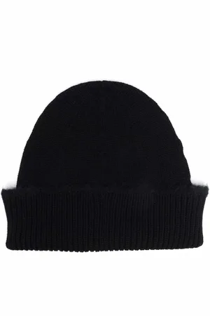 Barrie Ribbed cashmere beanie