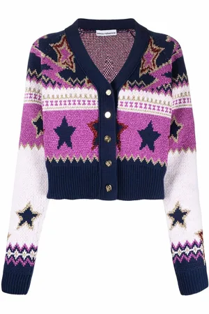Paco rabanne Metallic star-knit cardigan
