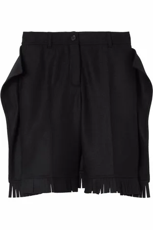 Burberry Fringed knee-length shorts