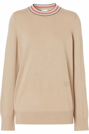 Burberry Stripe detail cashmere jumper