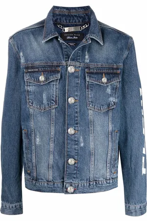 Philipp Plein Distressed denim jacket