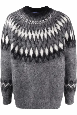 JUNYA WATANABE Geometric-print knitted jumper