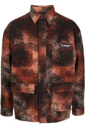 MISBHV Patterned logo-patch shirt